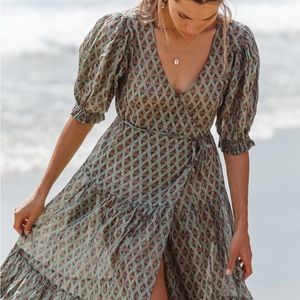 Zuri Wrap Dress - Daughters of India Wrap Dress